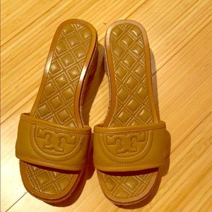 Tory Burch Fleming Block Heel Espadrille Slide